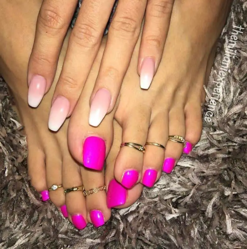 Pink Toe Nail Designs