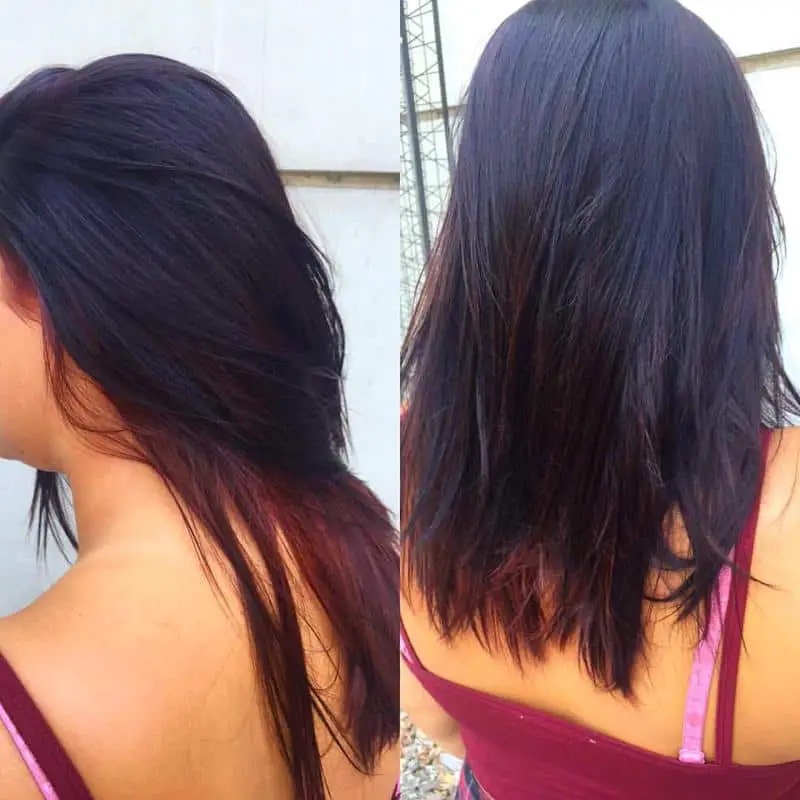 Hair Color Chart: Matching Hair Colors to Your Skin Tone (2023 Update) 39 Plum Black