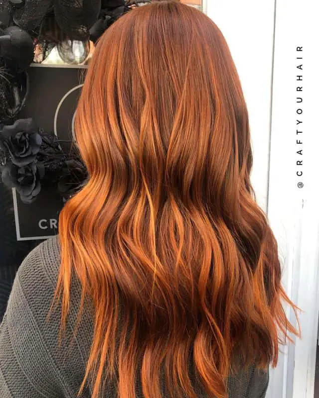 70+ Red Hairstyle With Highlights, Lowlights and Balayage (2023 Update) 25 Pumpkin Spice Latte Hairstyle 2