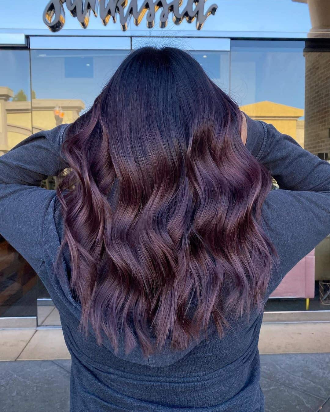 40+ Amazing Purple Highlights On Black Hair Ideas (2022 Updated) - Tattooed  Martha