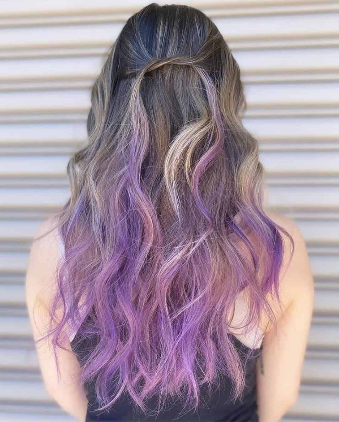 Purple Lilac Ombre Hair 