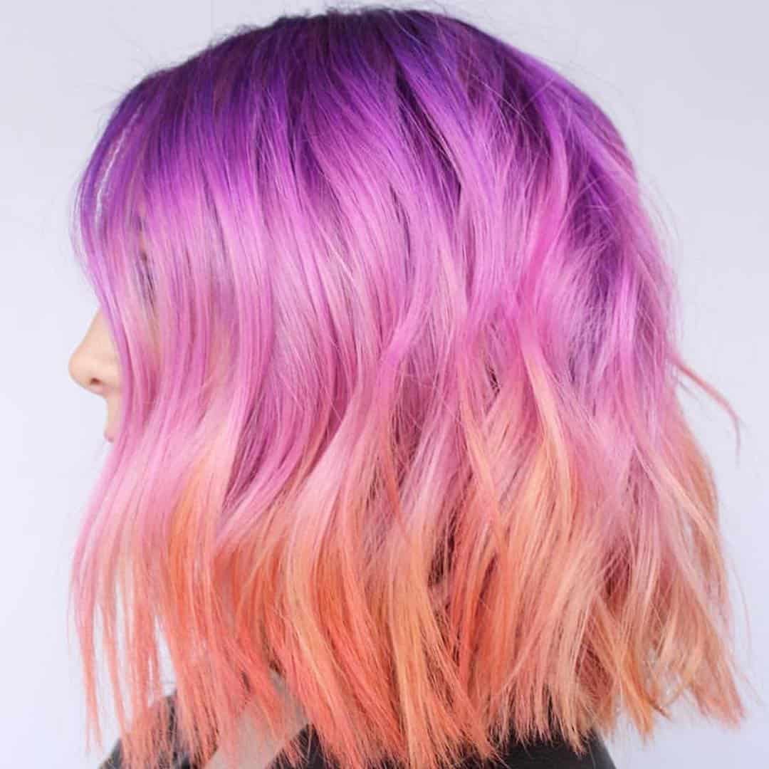 Rainbow Inspired Ombre Hair 