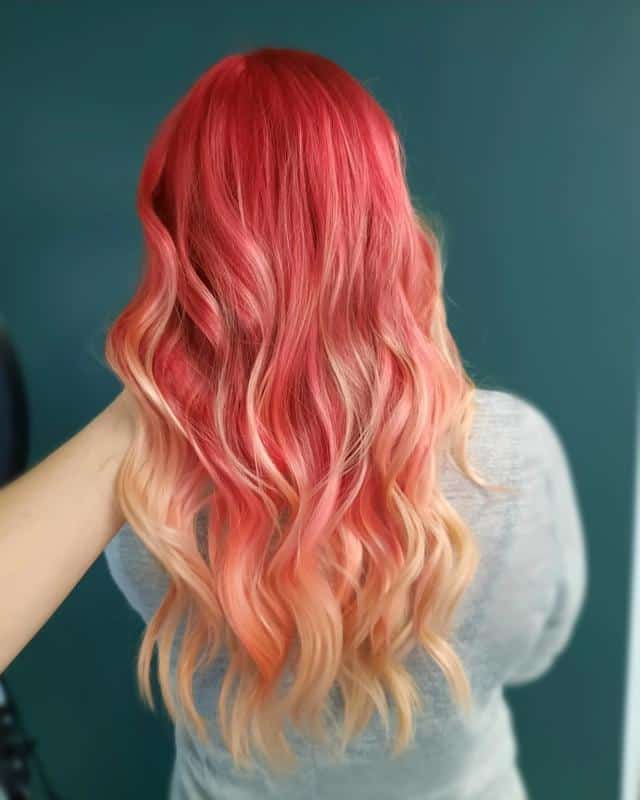 70+ Red Hairstyle With Highlights, Lowlights and Balayage (2023 Update) 33 Romantic Red Balayage 2