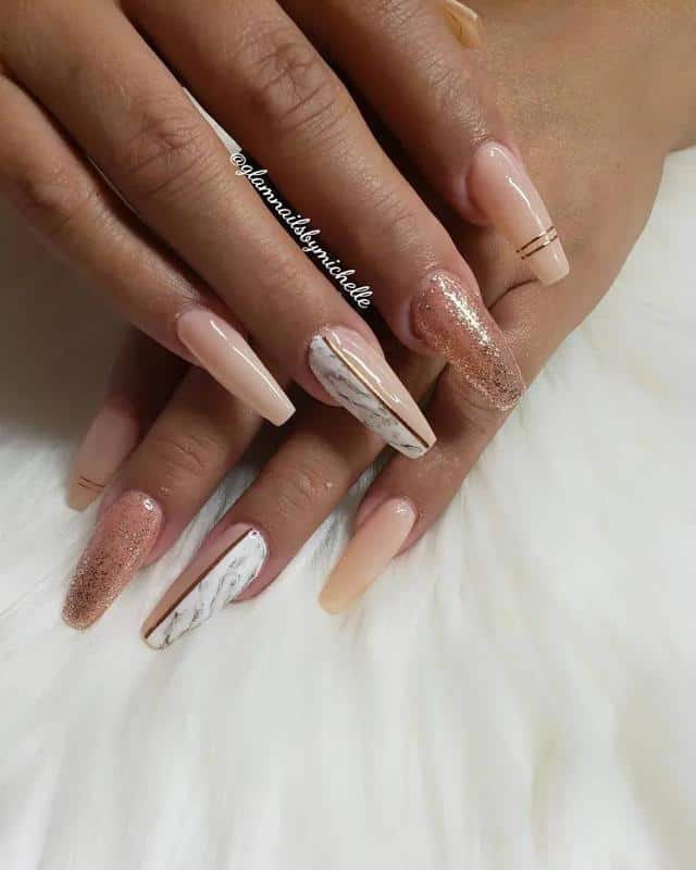 50+ Gorgeous Rose Gold Nail Design Ideas (2023 Update) 4 Rose Gold Nails History