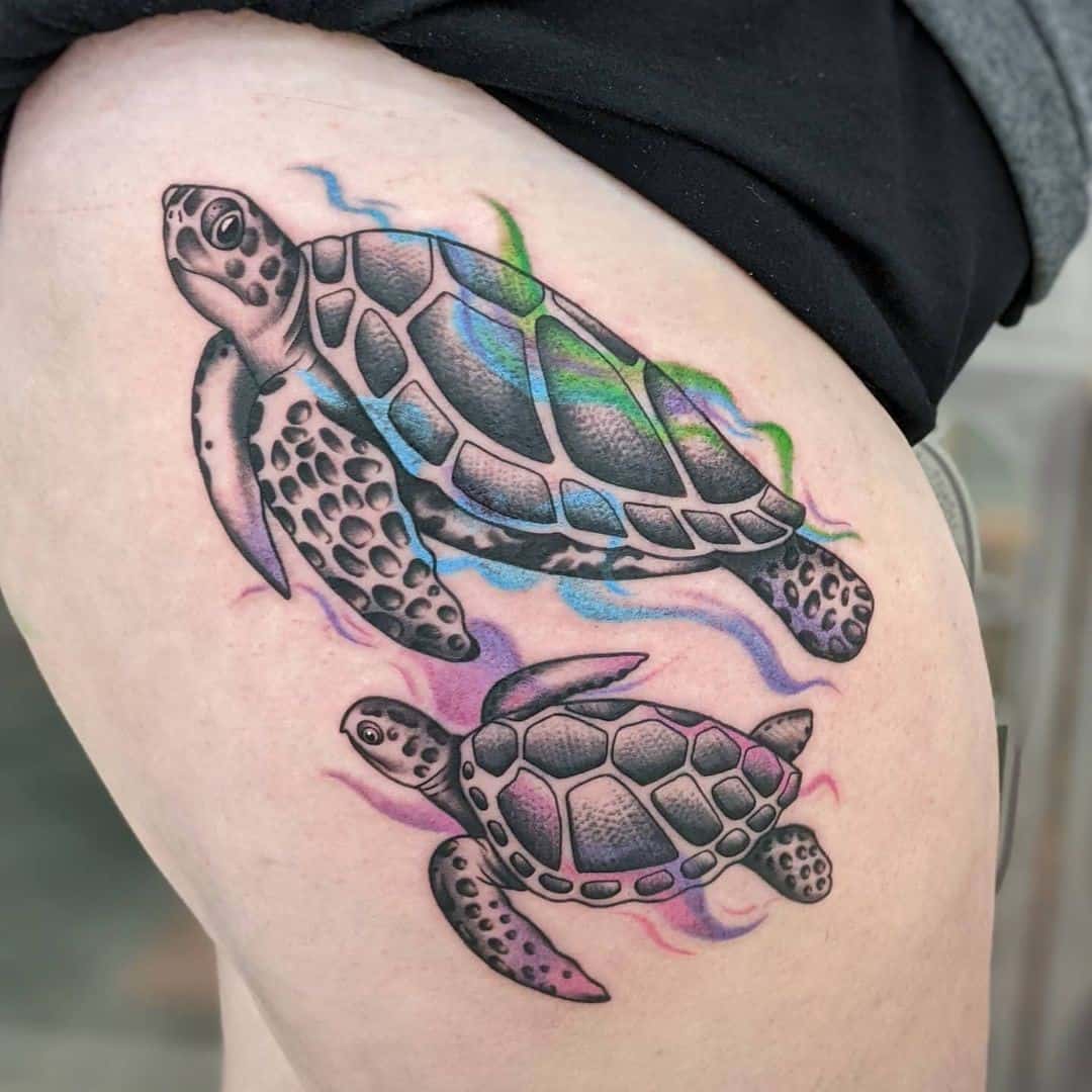 Sea Turtle Tattoo For Women