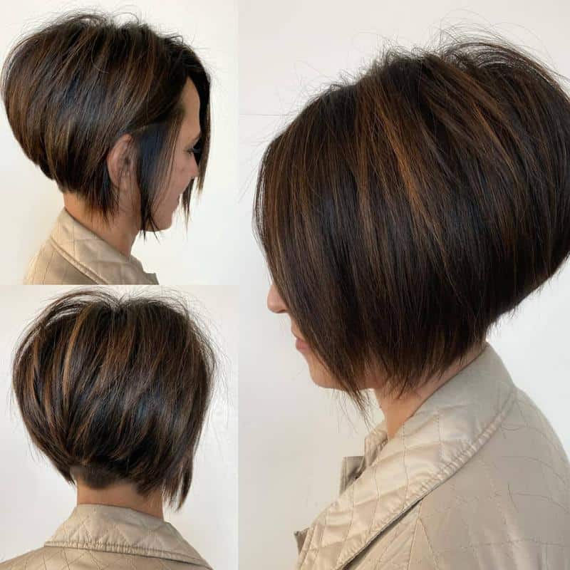 Stacked A-Line Bob Hairstyle 1