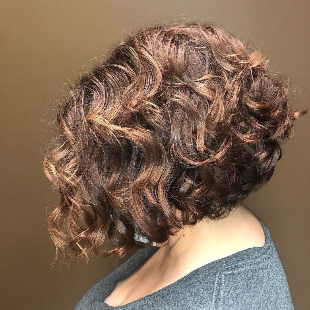 Top 40 Gorgeous Colored Bob Hairstyles (2023 Update) 16 Super Curly Color Bob Hairstyle