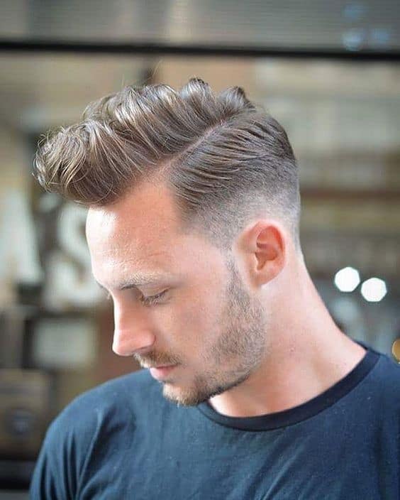 Thick Medium Two-Block Hairstyle 