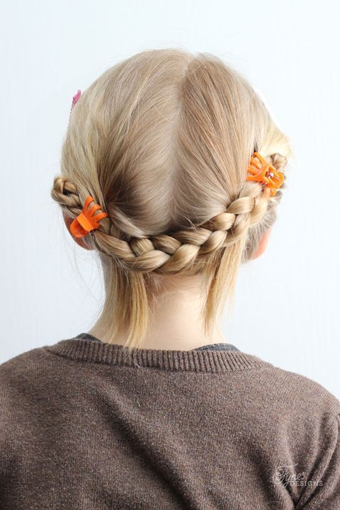 Tied Up Braids For Little Girls 1