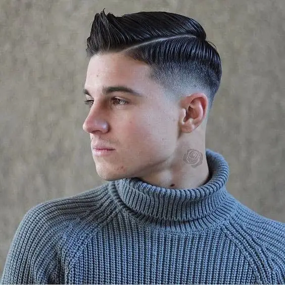 Most Stylish Two-Block Haircut Designs: Creative Advice For Trendy Men 22 Two-Block Hairstyle With Side Part 1
