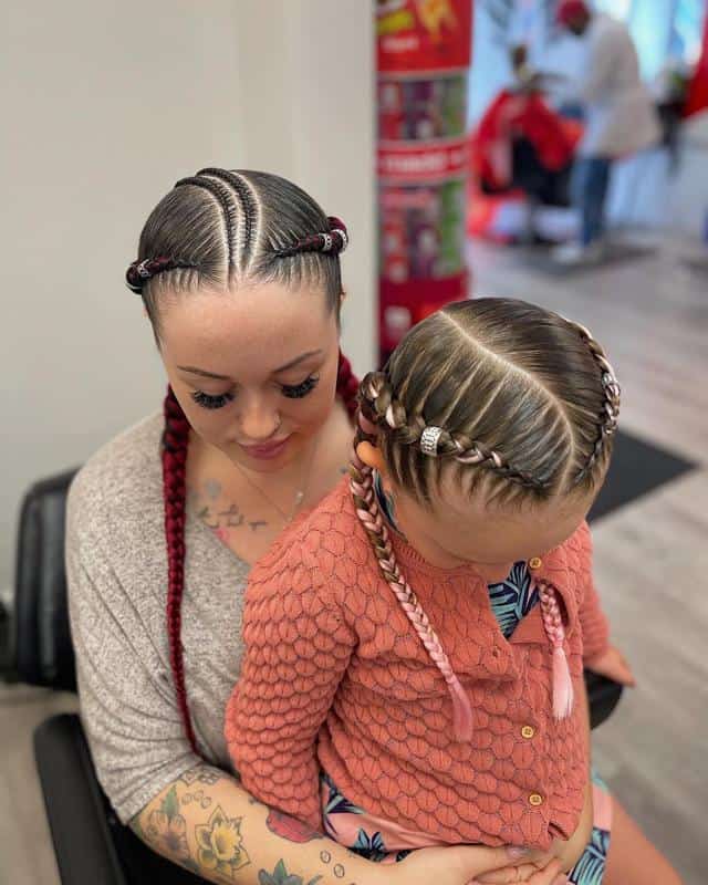 40+ Little Girl Hairstyles: A Quick And Easy Hair Styling (2023 Update) 35 Two braids For Little Girls 1