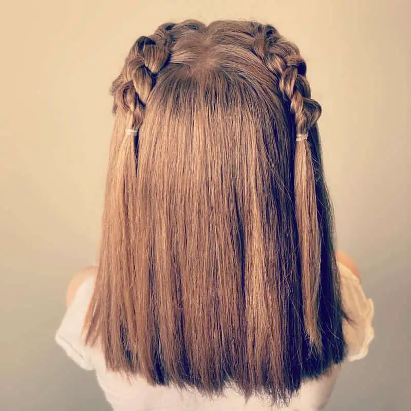 40+ Little Girl Hairstyles: A Quick And Easy Hair Styling (2023 Update) 36 Two braids For Little Girls 2