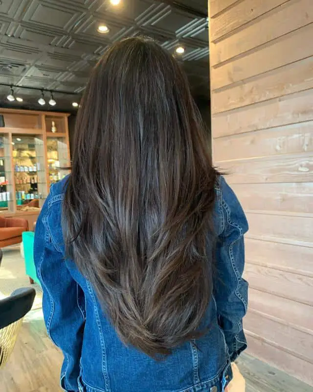 30+ Low Maintenance Haircuts for Thick Hair (2023 Update) 17 V-Cut for Thick Hair