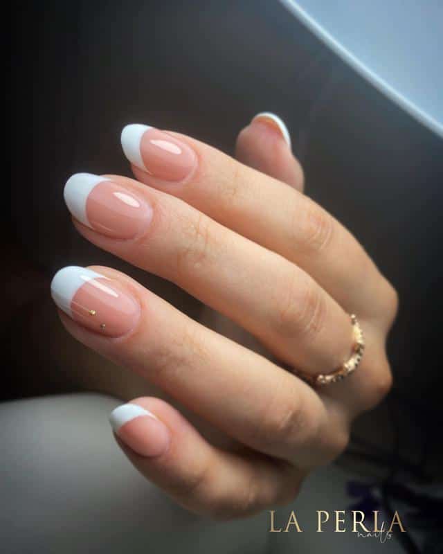 60 Elegant French Tip Nail For A Super Trendy Manicure (2023 Update) 7 White French Nail Design 1