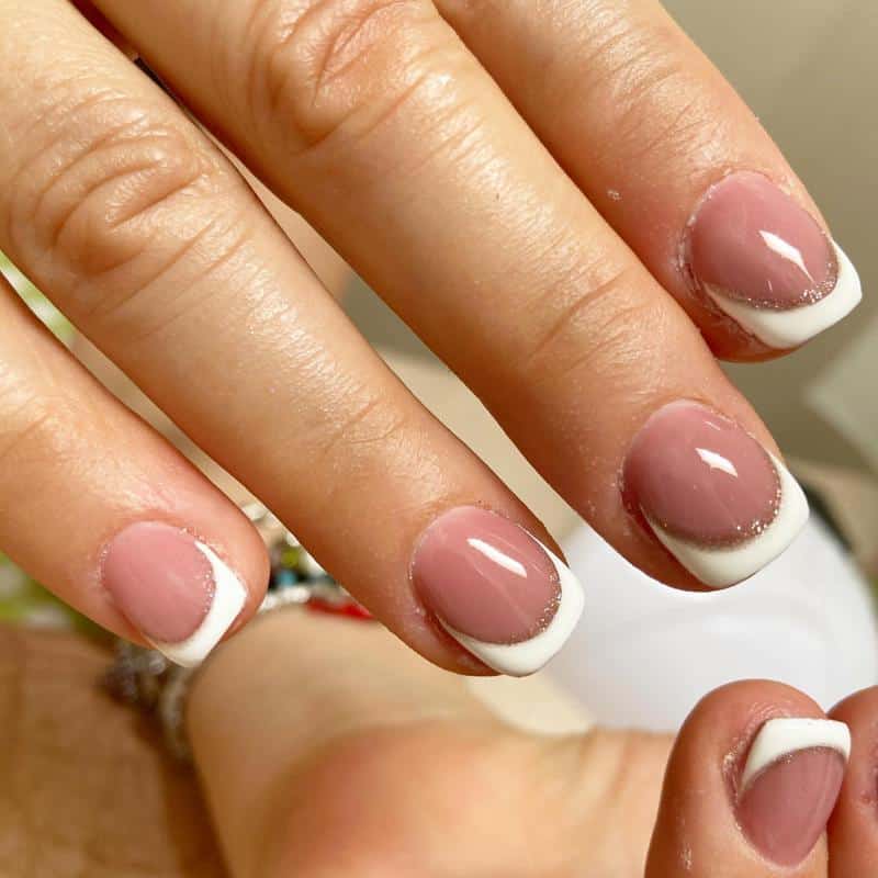 60 Elegant French Tip Nail For A Super Trendy Manicure (2023 Update) 10 White French Nail Design 4