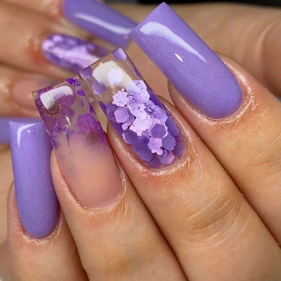 Birthday Nail Ideas Long Design