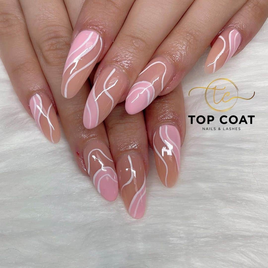 Birthday Nails Ideas Oval Pink Manicure