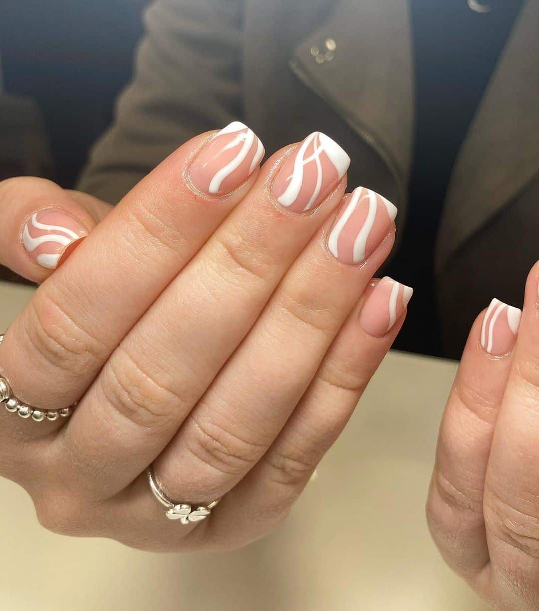 Birthday Nails With White Nail Art