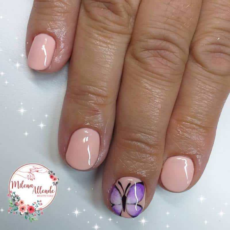 36 Butterfly Nail Designs Ideas That Will Make Your Heart Twinkle 33 Butterfly Nails Short