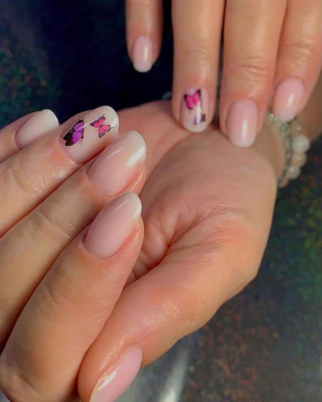 36 Butterfly Nail Designs Ideas That Will Make Your Heart Twinkle 28 Butterfly on Just One Finger