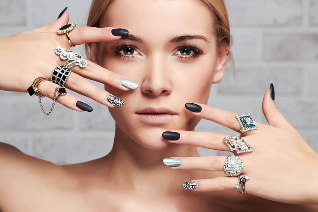 10. Diamond Nail Designs for a Subtle Touch of Sparkle - wide 5