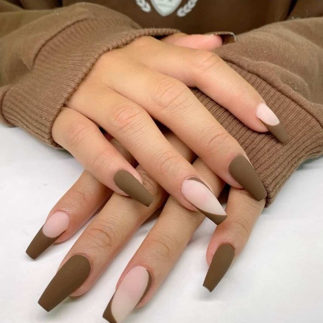 French Manicure Fall Nails