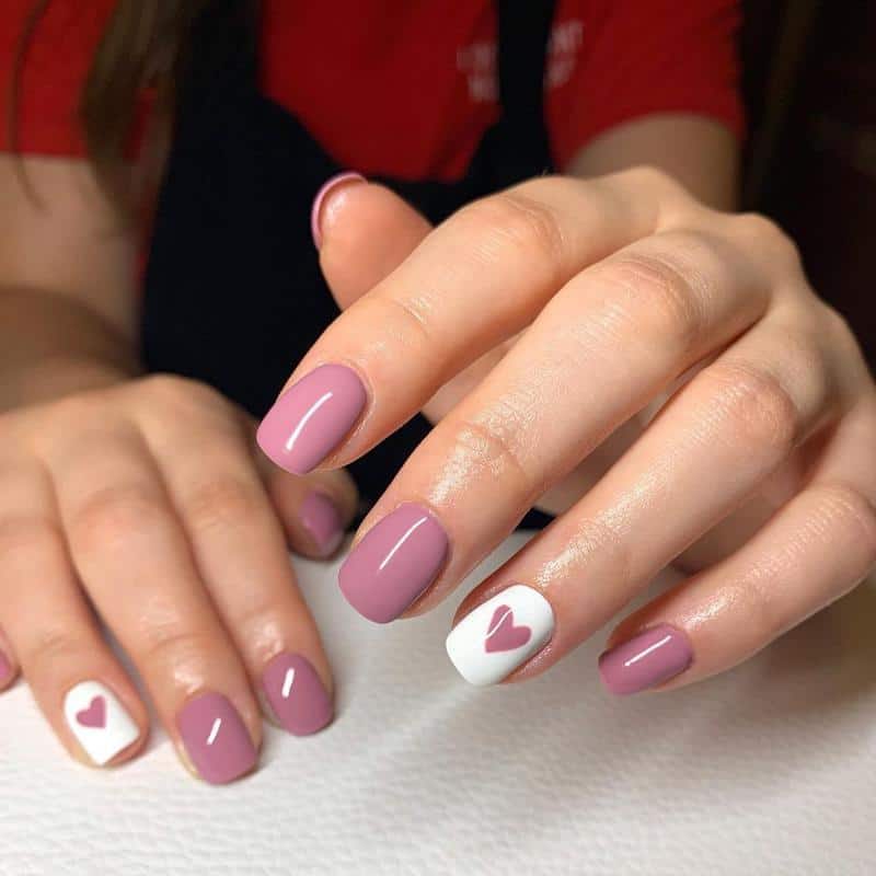 50 Heart Nail Art Ideas That Feeling Romantic 49 Gel Nails with Hearts