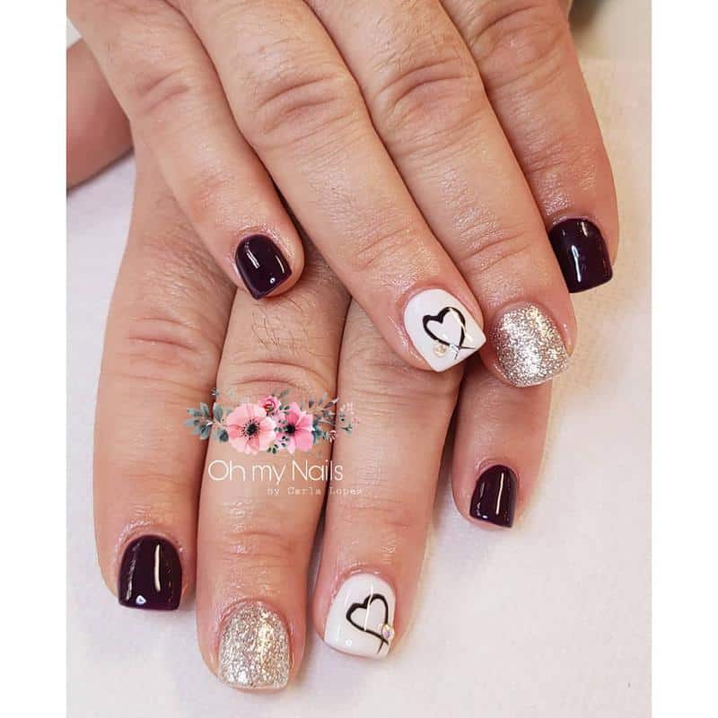50 Heart Nail Art Ideas That Feeling Romantic 37 Heart Nails Marion Art