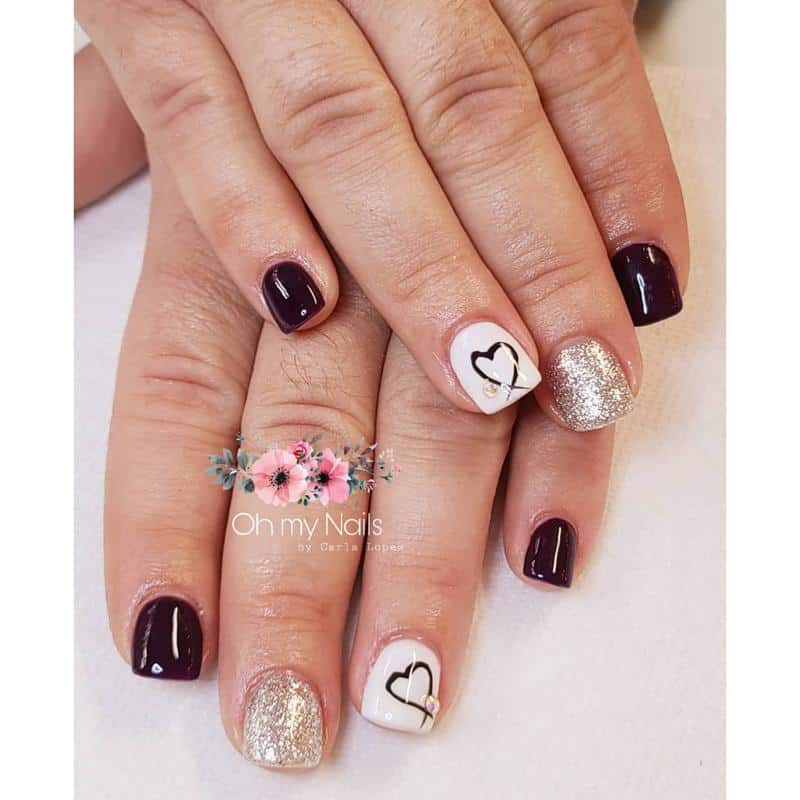 Heart Nails Marion Art