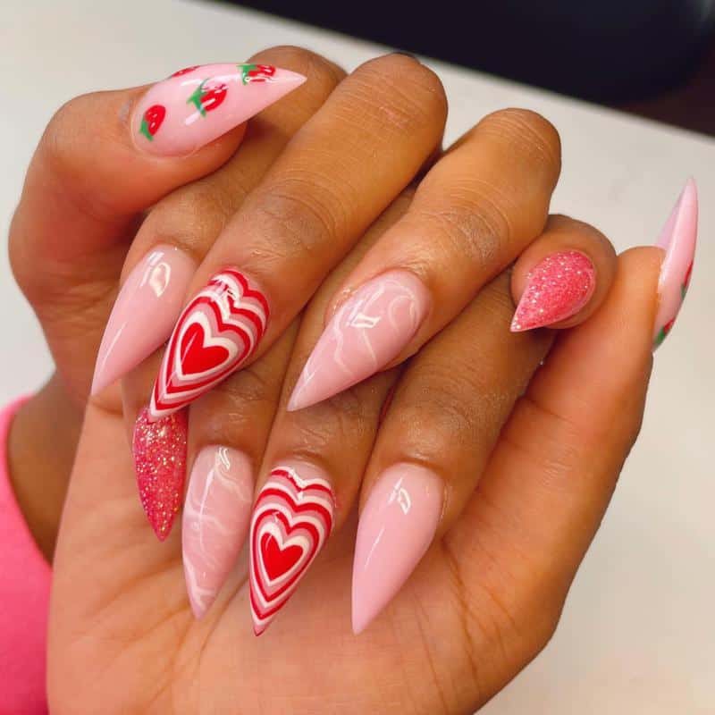 50 Heart Nail Art Ideas That Feeling Romantic 31 Heart Nails OKC