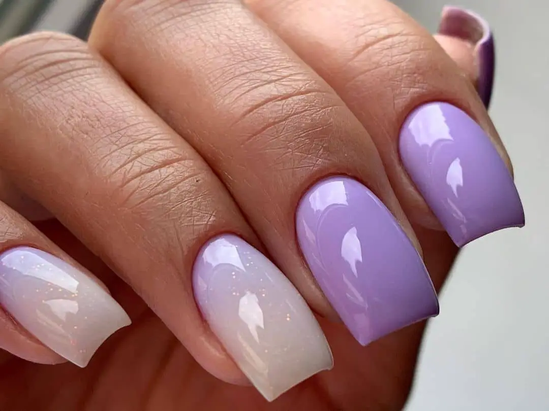Lavender Ombre Nail Designs