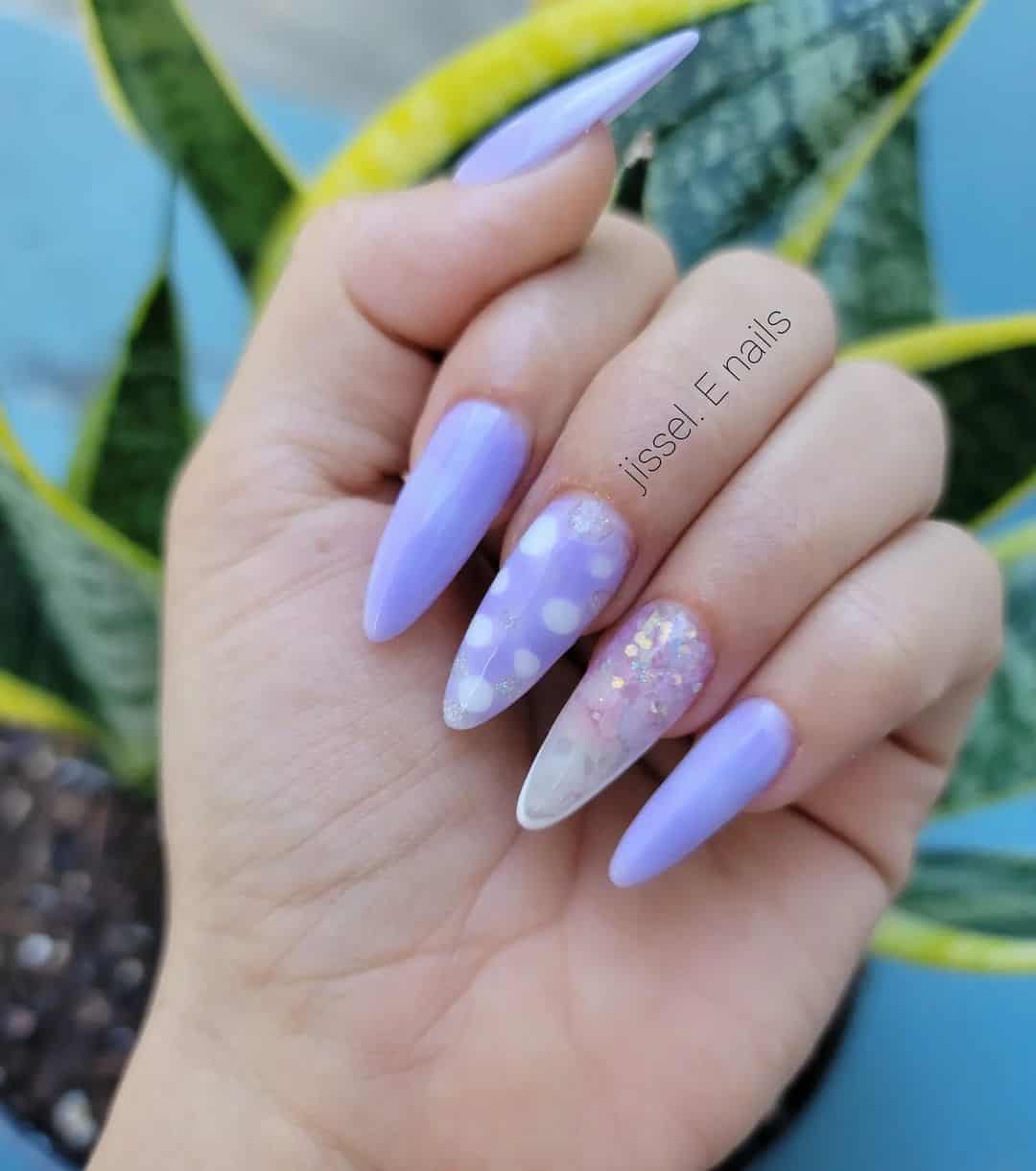 Lavender Purple Nail Designs