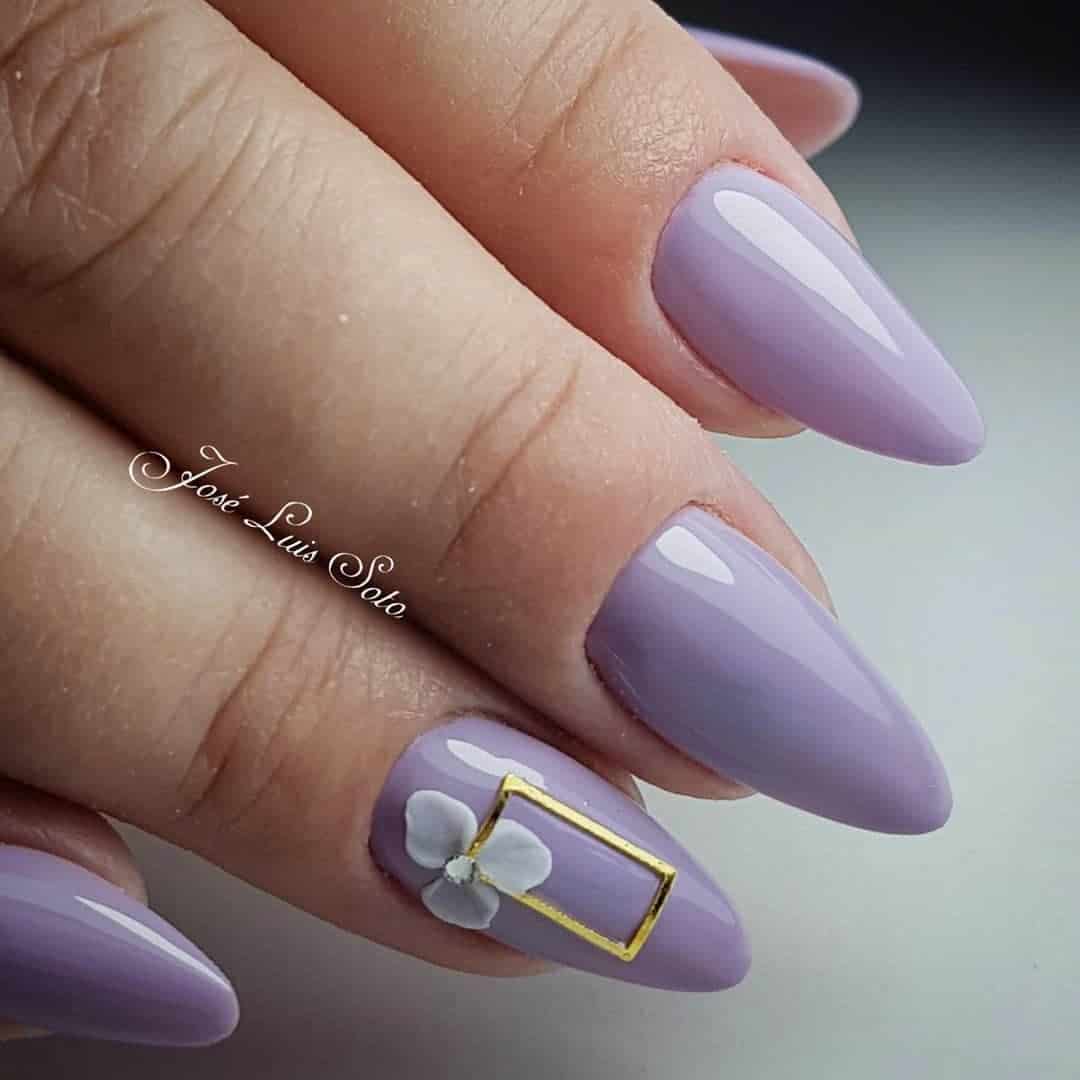Light Lavender Nail Designs
