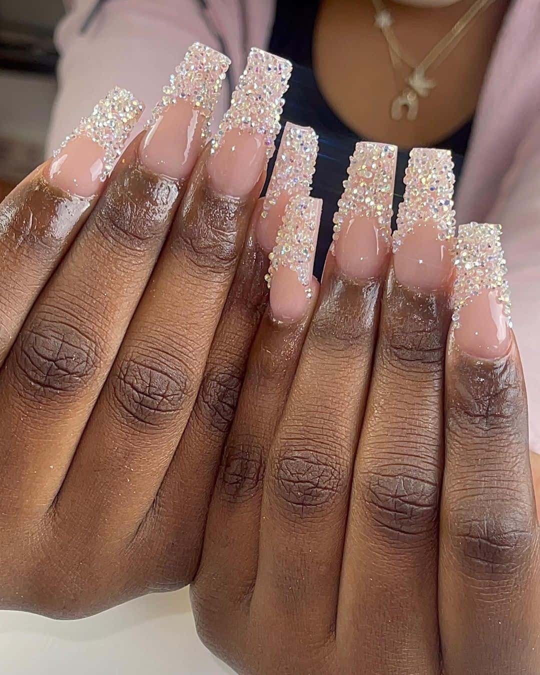 Top 36 Stunning Nail Designs With Diamond (2023 Update) 6 Nail Designs With Diamonds And Pearls