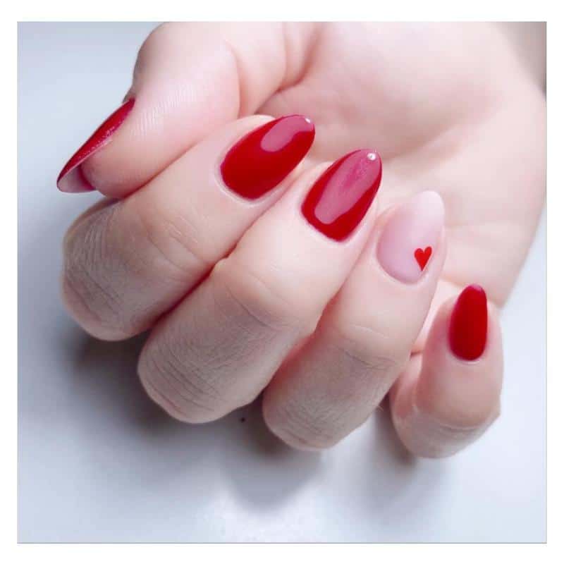50 Heart Nail Art Ideas That Feeling Romantic 3 Red Heart Nails
