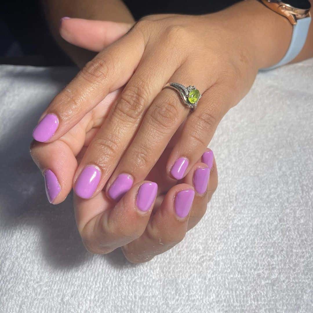 Short Lavender Nail Designs