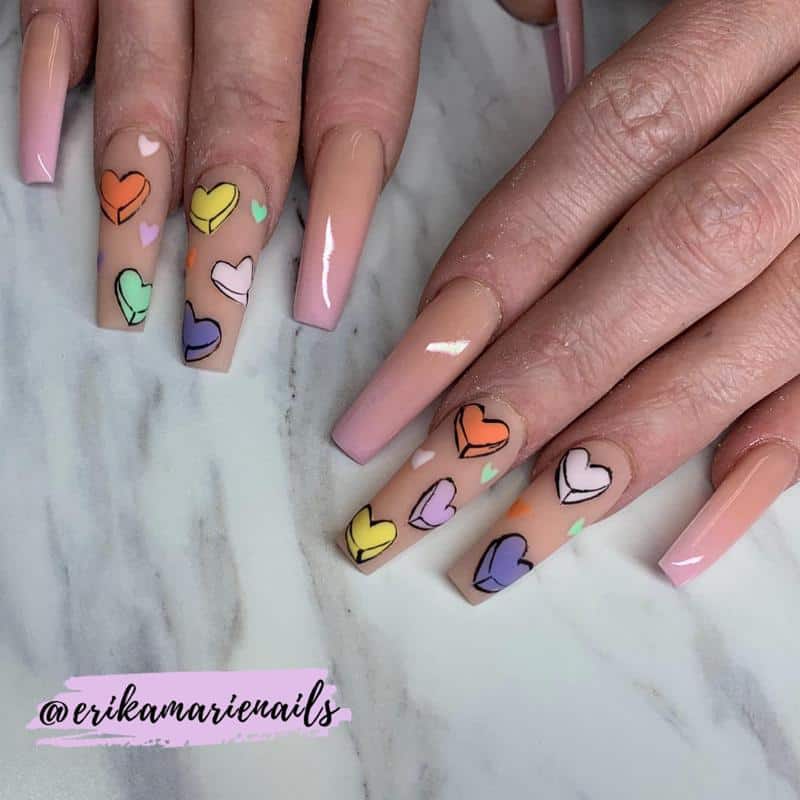 50 Heart Nail Art Ideas That Feeling Romantic 27 Sweetheart Nails