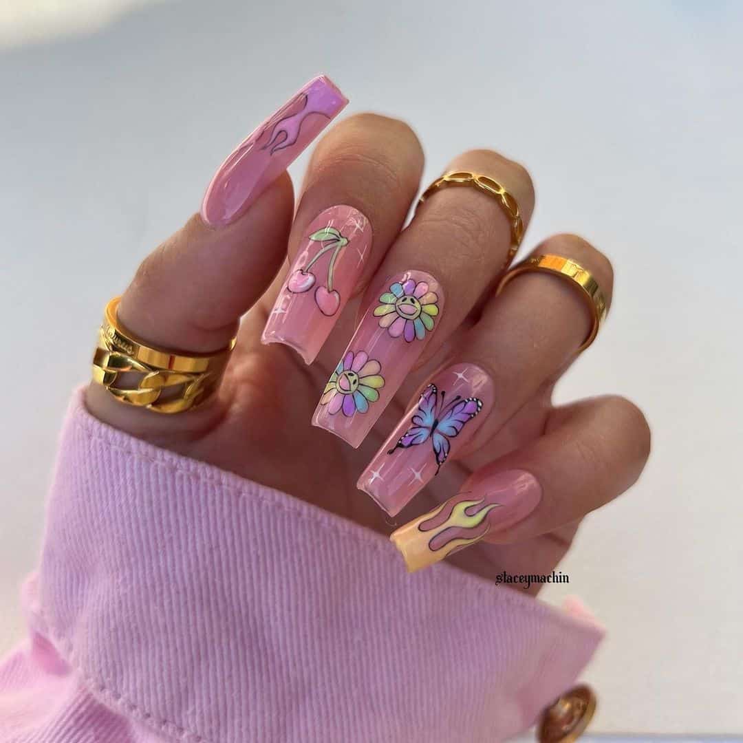 36 Butterfly Nail Designs Ideas That Will Make Your Heart Twinkle 2 Why Should I Get Butterfly Nail Design