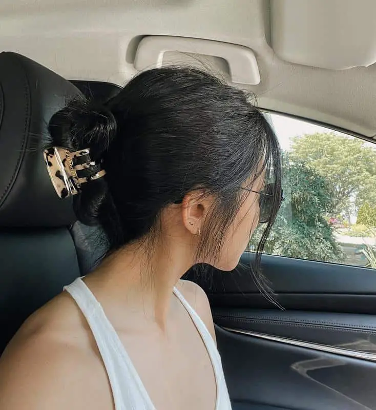 30 Claw Clip Hairstyles That Will Make You Look Stunning 9 A Sleek French Twist