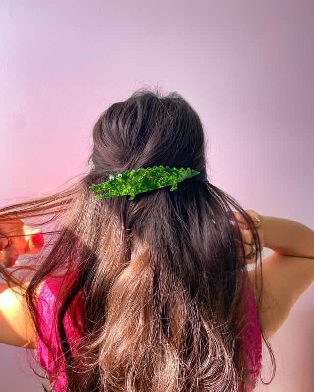 30 Claw Clip Hairstyles That Will Make You Look Stunning 26 Animal Hair Claw Clip