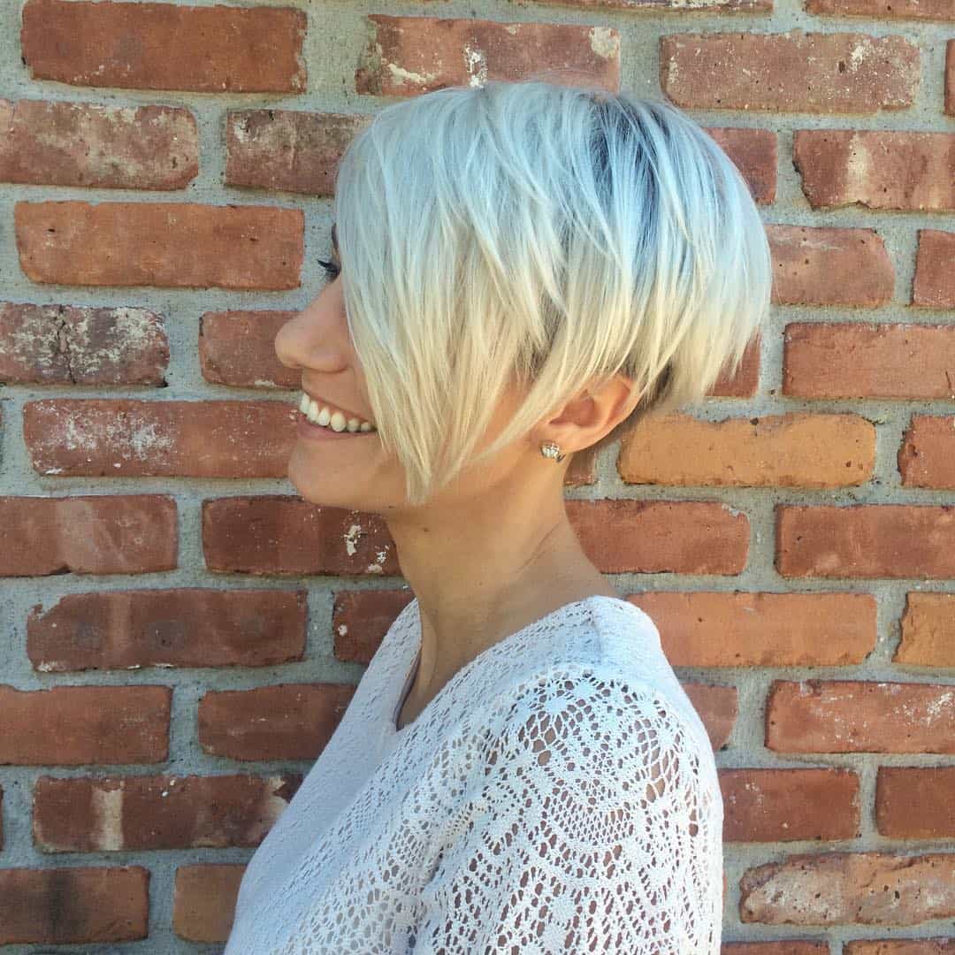 33 Perfect Pixie Cuts For Round Face That You Will Adore (2022 Version) 32 Bleach Blonde Pixie