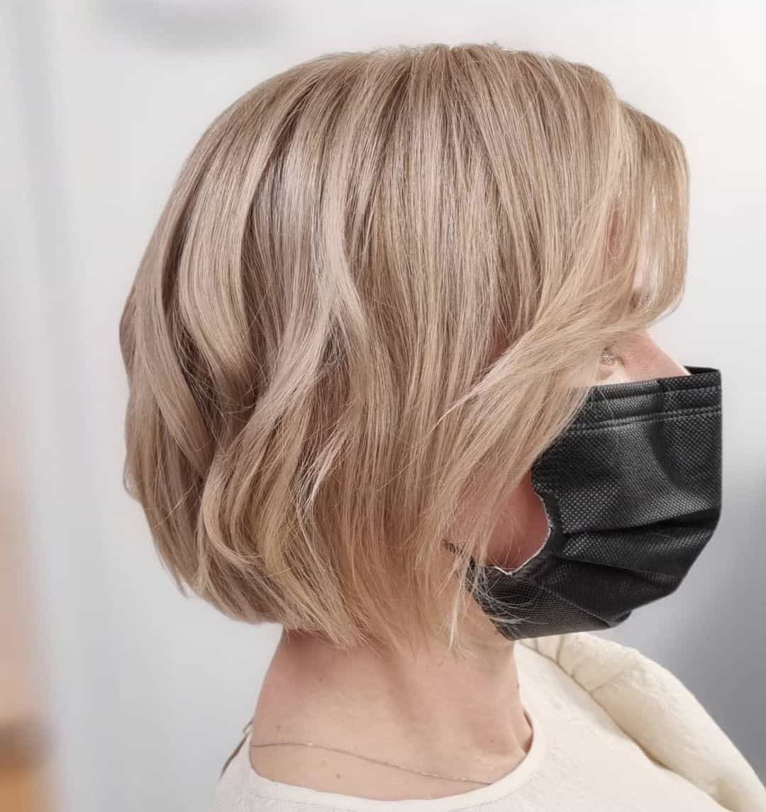 Blonde French Bob Haircut