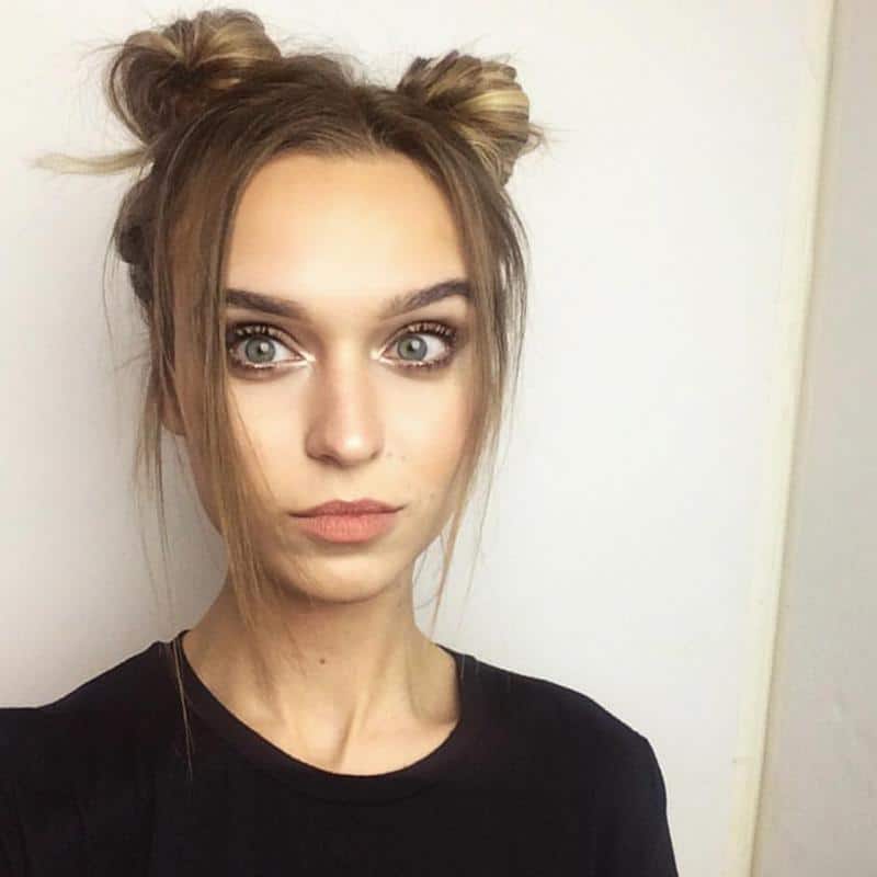 Double Bun Hairstyle