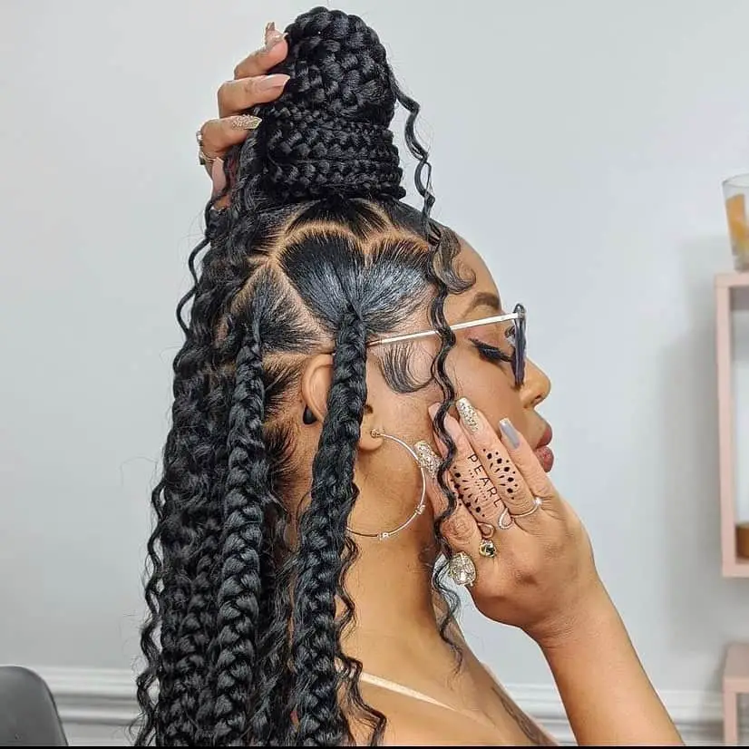 Half-Up Half-Down Butterfly Loc