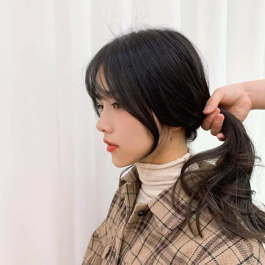Korean Woman Black Hair