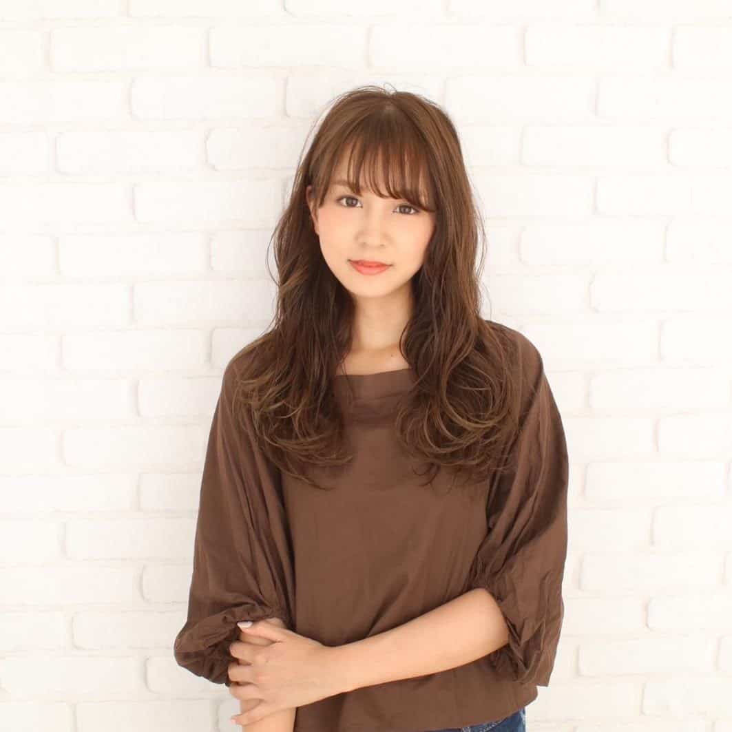 Light Brown Long Hair With Bangs