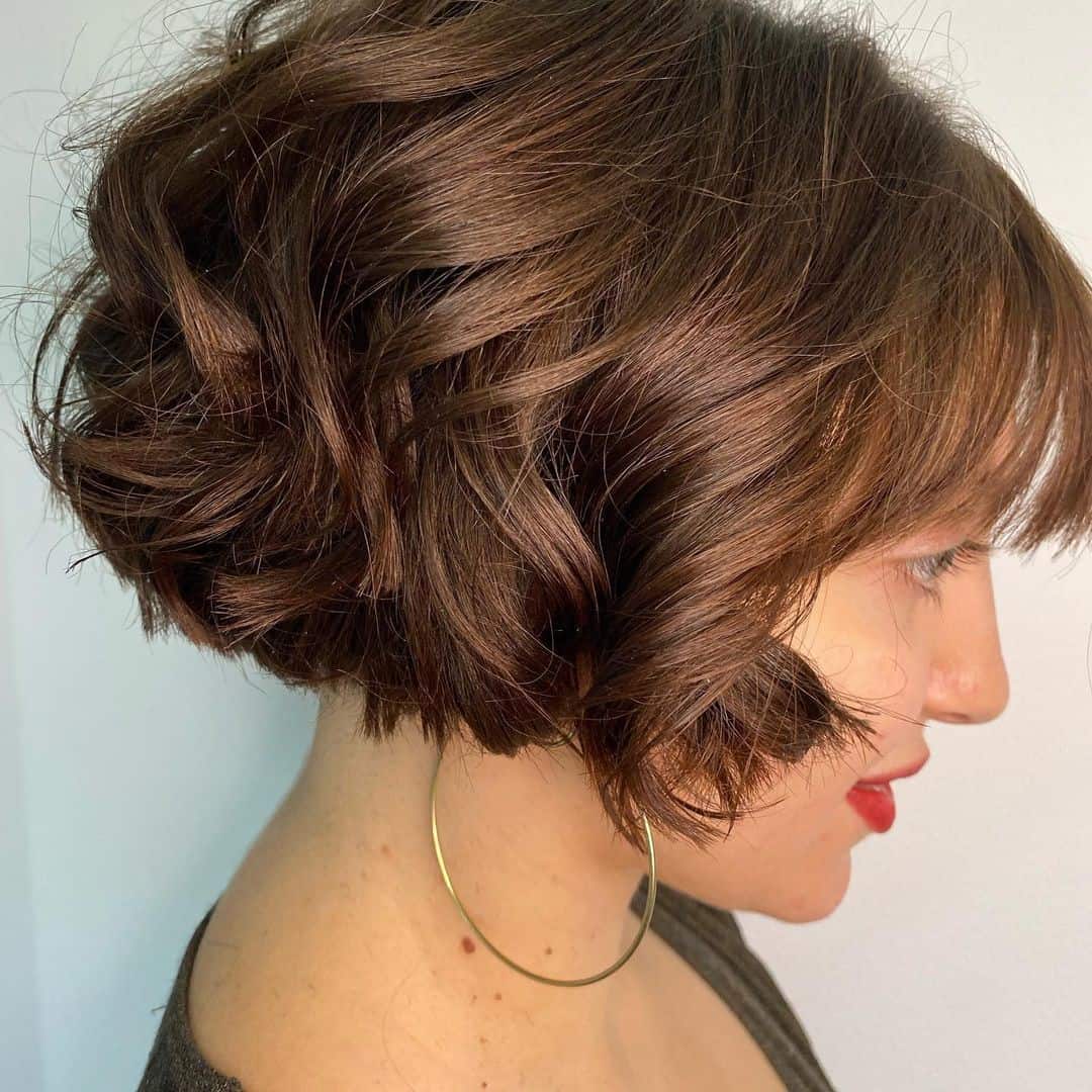 Light Brown Sleek French Bob Hair