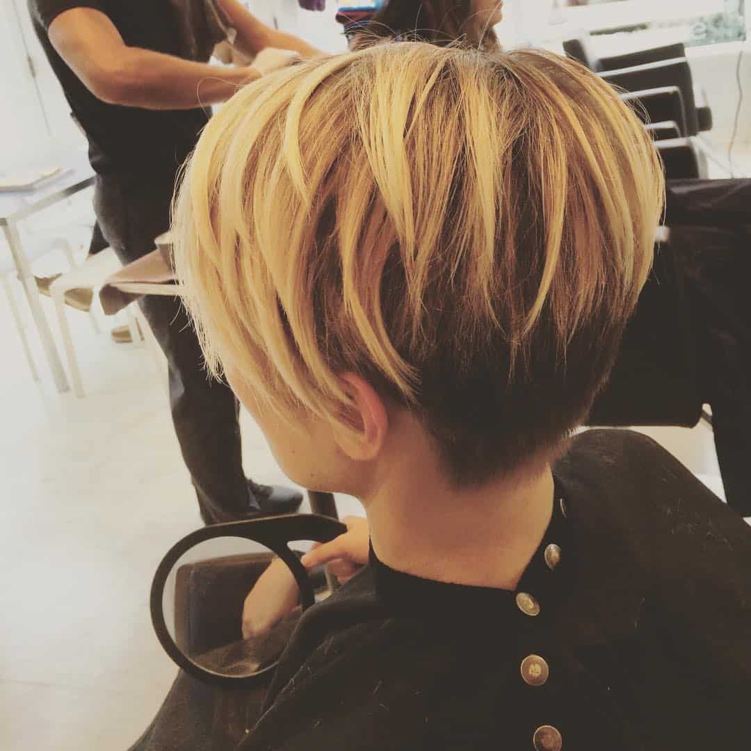 33 Perfect Pixie Cuts For Round Face That You Will Adore (2022 Version) 35 Longer Pixie In Honey Tone and Black
