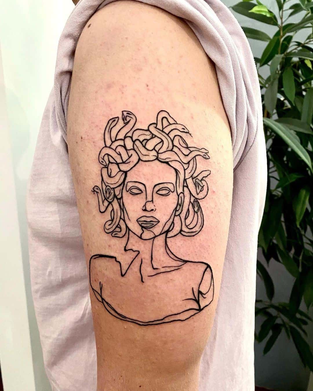 Medusa Bust Sculpture Tattoo 1