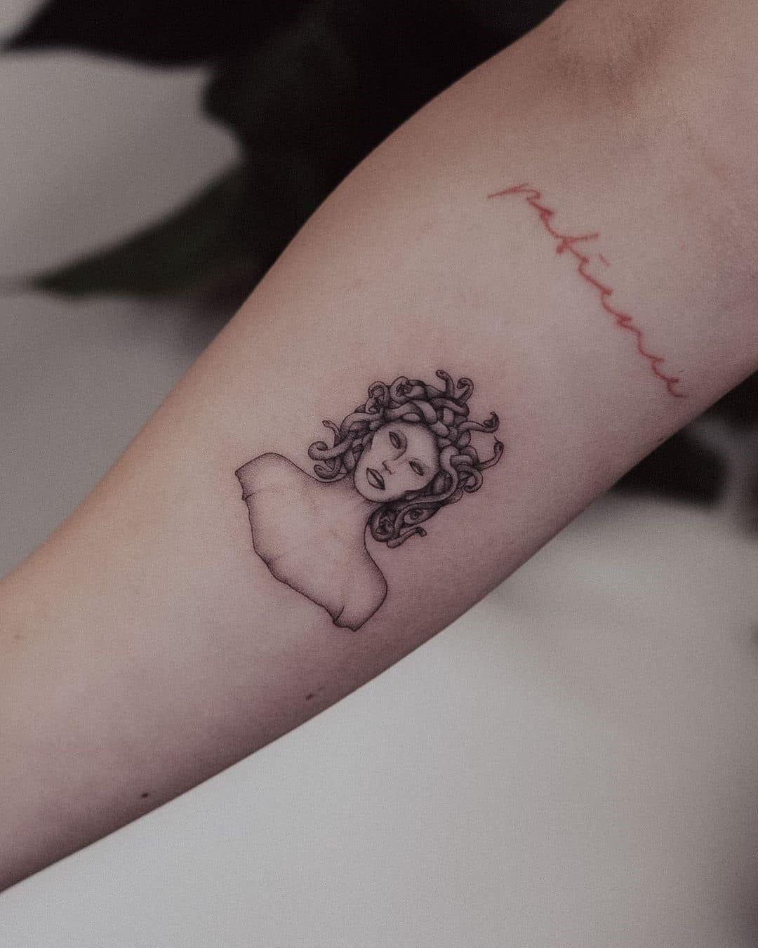 40+ Unique Medusa Tattoo Design Ideas 2022 (Meaning and Symbolism) 12 Medusa Bust Sculpture Tattoo 2